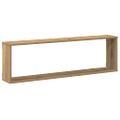 vidaXL Nástenné poličky v tvare kocky 100x15x30 cm kompozitné drevo