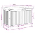 vidaXL Vonkajší box na vankúše 90x50x60,5 cm akáciový masív