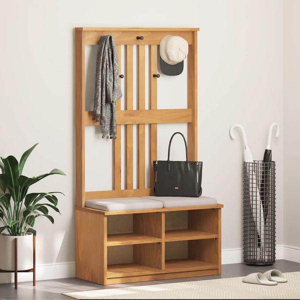 vidaXL Halový strom SANDNES 87x40x159,5 cm masívna borovica