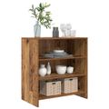 vidaXL Servírovacia skriňa Hnedá 70 x 41 x 75 cm Kompozitné drevo