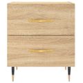 vidaXL Nočné stolíky 2 ks dub sonoma 40x35x47,5 cm kompozitné drevo