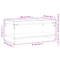 vidaXL Konferenčný stolík dub sonoma 100x49x45 cm kompozitné drevo