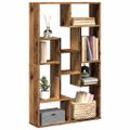 vidaXL Knižnica staré drevo 72x20x120,5 cm kompozitné drevo
