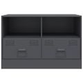 vidaXL TV skrinky 2 ks antracitové 67x39x44 cm oceľ