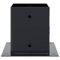 vidaXL podstavce stĺpikov štvorcové 4 ks Antracit 121x121 mm