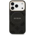 Puzdro Guess pre iPhone 17 Pro HC MAGSAFE PU W/ PEONY HOT STAMP čierna