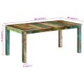 vidaXL Jedálenský stôl 180x90x76 cm recyklovaný masív