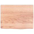 vidaXL Kúpeľňová doska bledohnedá 40x30x(2-4) cm ošetrený masív