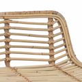 vidaXL Barová stolička 2 ks Prírodná 44 x 45 x 76 cm Ratan a oceľ