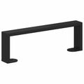 vidaXL Nohy nábytku 12 ks Čierna 311 x 40,5 x 100 mm Železo