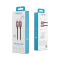 Forever Vibe cable USB-C - USB-C 1,0 m 60W burgundy
