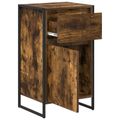 vidaXL Servírovacia skriňa Dymová dub 43 x 36 x 75,5 cm