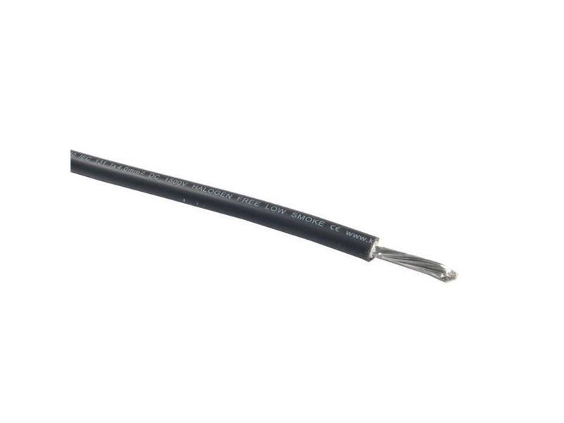 Solárny kábel 10mm2, 1500V, čierny