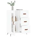 vidaXL Komoda biela 69,5x34x90 cm kompozitné drevo