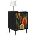 vidaXL Nočný stolík ZAANDAM 2 ks Čierny dub 36 x 33 x 51 cm