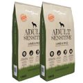 vidaXL Prémiové krmivo pre psov Adult Sensitive Lamb & Rice, 2 ks, 30 kg