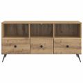 vidaXL TV skrinka 102 x 34,5 x 50 cm Dub artisan Kompozitné drevo