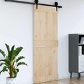 vidaXL Dvere NARVIK 90 x 210 cm Masívne borovicové drevo (neupravené)