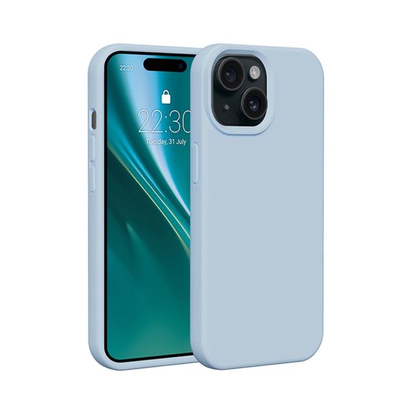 Puzdro Etteri Silikónové pre iPhone 11 svetlomodré