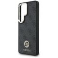 Puzdro Guess 4G Big Rhinestone Triangle Strap MagSafe pre Samsung Galaxy S26 Ultra čierne
