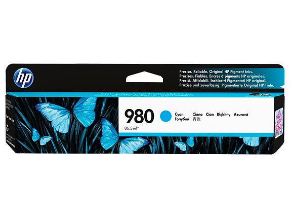 HP 980 azúrová atramentová kazeta, D8J07A