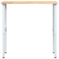 vidaXL pracovný stôl 100x60x(71,5-98) cm masívny dub