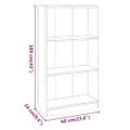 vidaXL Knižnica hnedý dub 60x24x109 cm spracované drevo