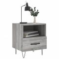 vidaXL Nočné stolíky 2 ks sivé sonoma 40x35x47,5 cm kompozitné drevo