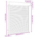 vidaXL Rolety Antracit 120 x 150 cm Hliník a polyuretán