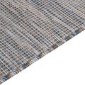 vidaXL Vonkajší koberec s plochým tkaním 120x170 cm hnedý a modrý