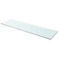 vidaXL Poličky 2 ks panel z priehľadného skla 110x30 cm