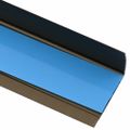 vidaXL Schodové hrany 10 ks Hnedá 67 x 3 x 2 cm Hliník