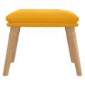 vidaXL Podnožka horčicovo žltá 45x29,5x35 cm zamatová