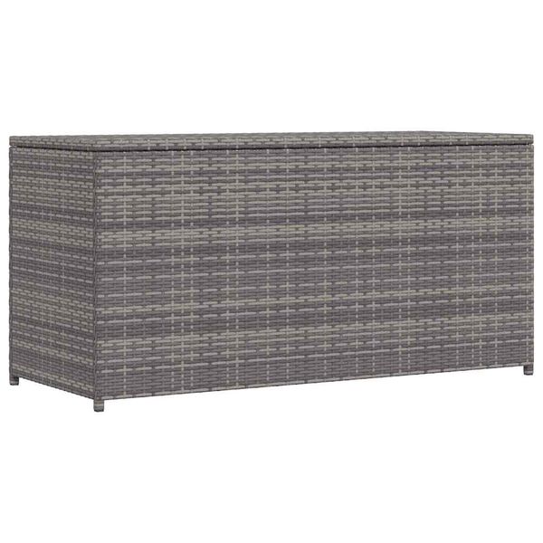vidaXL Záhradný úložný box, sivý 120x50x60 cm, polyratan