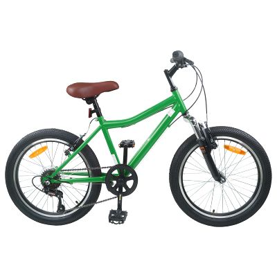 vidaXL Detské Kolo 24 Palcov 6-Speed pre 8-12 rokov Zelená