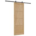 vidaXL Posuvné dvere ORKDAL 83 x 232 cm Borovicový masív Prírodná