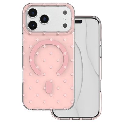 Bubble Dots Mag puzdro pre iPhone 17 Pro Max 6,9" / 18 Pro Max 6,9" ružová