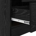 vidaXL Highboard so zásuvkou Čierny dub 45,5 x 34 x 127 cm