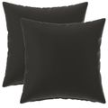vidaXL Poťah na podložku 2 pcs HEERLEN Čierna 30 x 30 cm Polyester