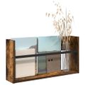 vidaXL Regál na časopisy Dymová dub 60 x 12 x 30 cm Kompozitné drevo