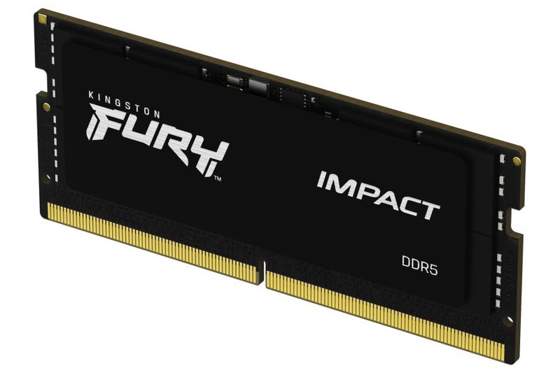 Kingston FURY Impact/SO-DIMM DDR5/16GB/5600MHz/CL40/1x16GB Operacní pamet, DDR5, 16GB, 5600MHz, SO-DIMM, CL40,  XMP, 1,1V, cerná