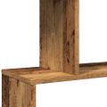 vidaXL Rozdeľ. knižnica 4-posch. staré drevo 70x24x129cm kompoz. drevo