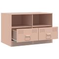 vidaXL TV skrinky 2 ks ružové 67x39x44 cm oceľ