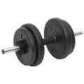 vidaXL Obojručná a jednoručná činka so závažiami 60 kg