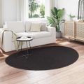 vidaXL Koberec HUARTE Čierna 140 x 200 cm Polyester