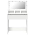 vidaXL Toaletné stolíky do spálne Biela 80 x 39,6 x 135 cm