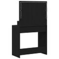 vidaXL Toaletný stolík Čierny dub 79 x 41 x 135 cm Kompozitné drevo