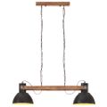 vidaXL Industriálna závesná lampa 25 W, čierna 109 cm E27