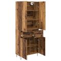 vidaXL Highboard 2 ks Staré drevo 69,5 x 34 x 180 cm Kompozitné drevo