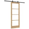vidaXL Posuvné dvere ORKDAL 78 x 202 cm Prírodná a čierna